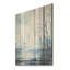 «White and Blue Winter Forest Collage V», paysage d'hiver sur bois-102949347
