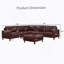 Canapé modulaire de luxe moderne avec une conception modulaire, un cuir PU respirant et une structure en bois massif pour plus de confort et de style-1019786159