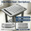 Tabouret de douche d'une capacité de 400 lb avec tablette et poignée, siège de salle de bain imperméable avec pieds antidérapants, banc utilitaire intérieur / extérieur facile à assembler pour adultes, gris-640445359-640445350