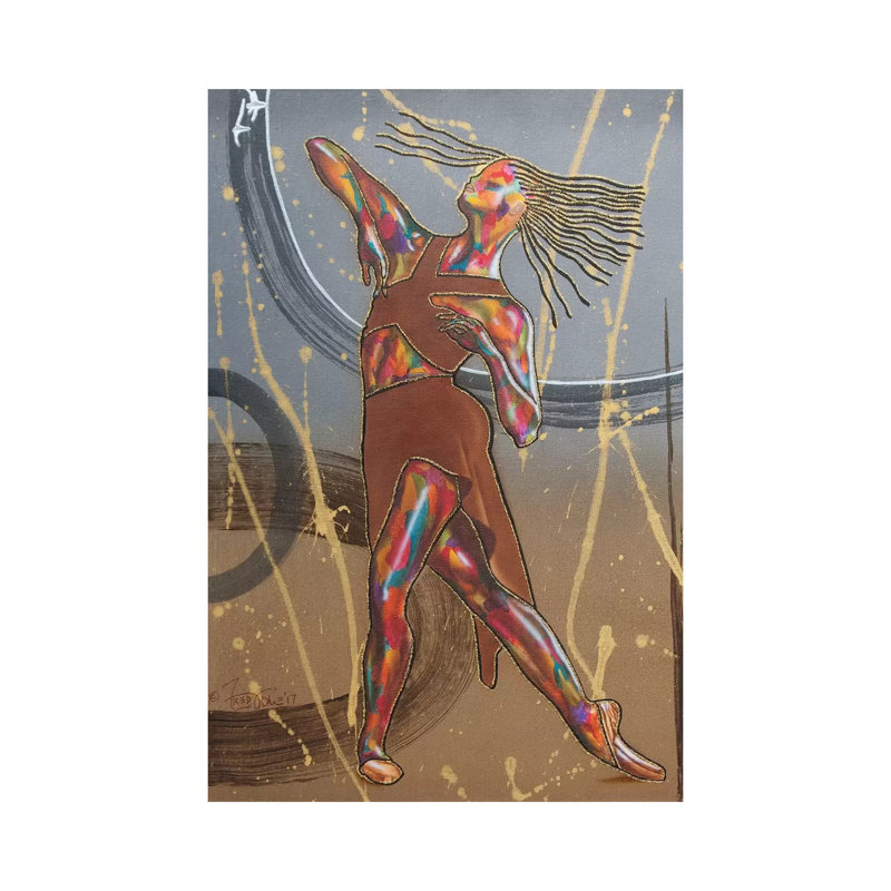 Movementation by Fred Odle - Wrapped Canvas Painting, 20.32 cm H x 30.48 cm W