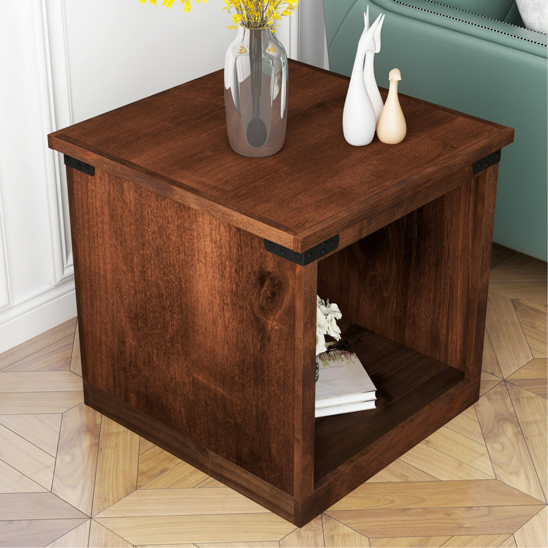 Table d'appoint 24 pouces, Brun