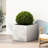 Lightweight Concrete Outdoor Beauty Planter - 21.5"X21.5"X19.09" Magnesium Oxide No Assembly Needed White Front Yard 20.86In X 19.09In Instantly Add To Your