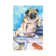 Pug and Pizza by George Dyachenko - Wrapped Canvas Painting Print