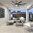 72 Inch Modern Large Design Ceiling Fans With Smart Remote Control 6 Wind Speed DC Motor Black For Living Room-636529023