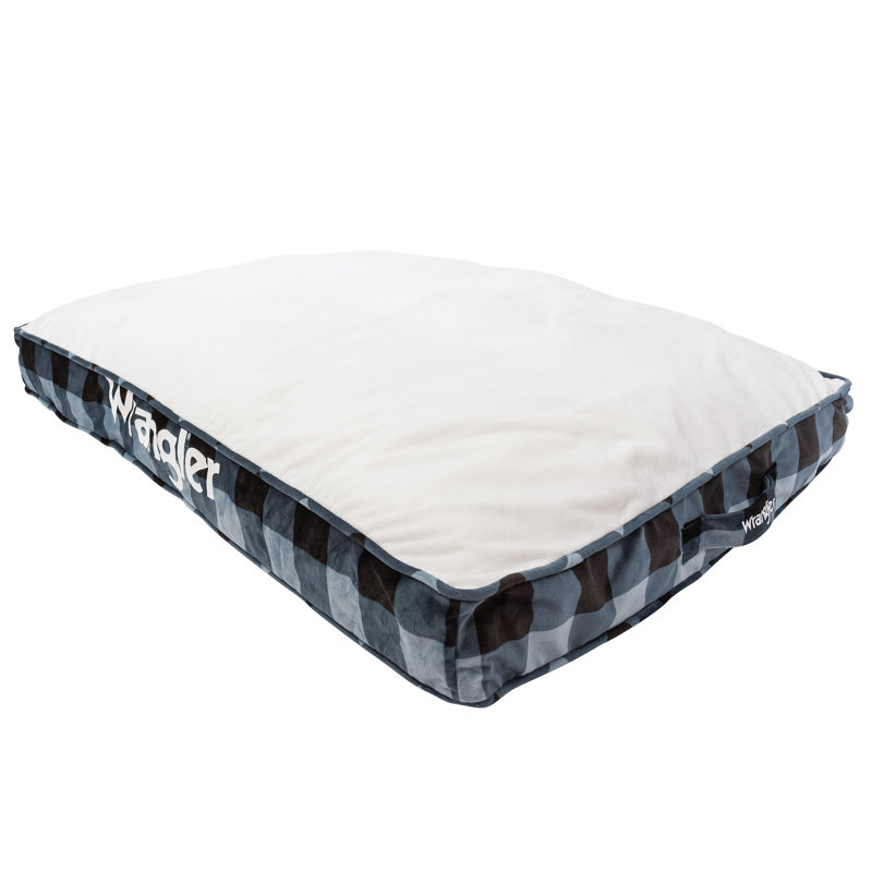 RECTANGLE PRINTED GUSSET BED BLUE L