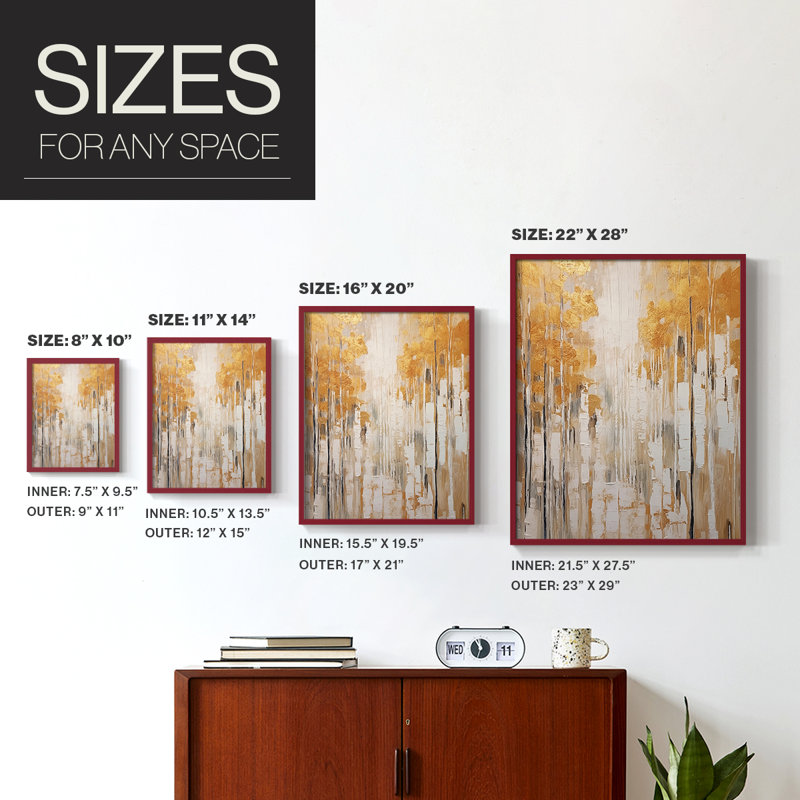 ABSTRACT Series CMLX Framed Print - Solid Wood