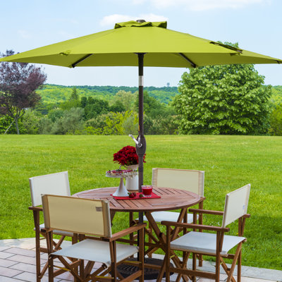 Parasol de table 90 po pour terrasse et extérieur avec bouton inclinable pour terrasse