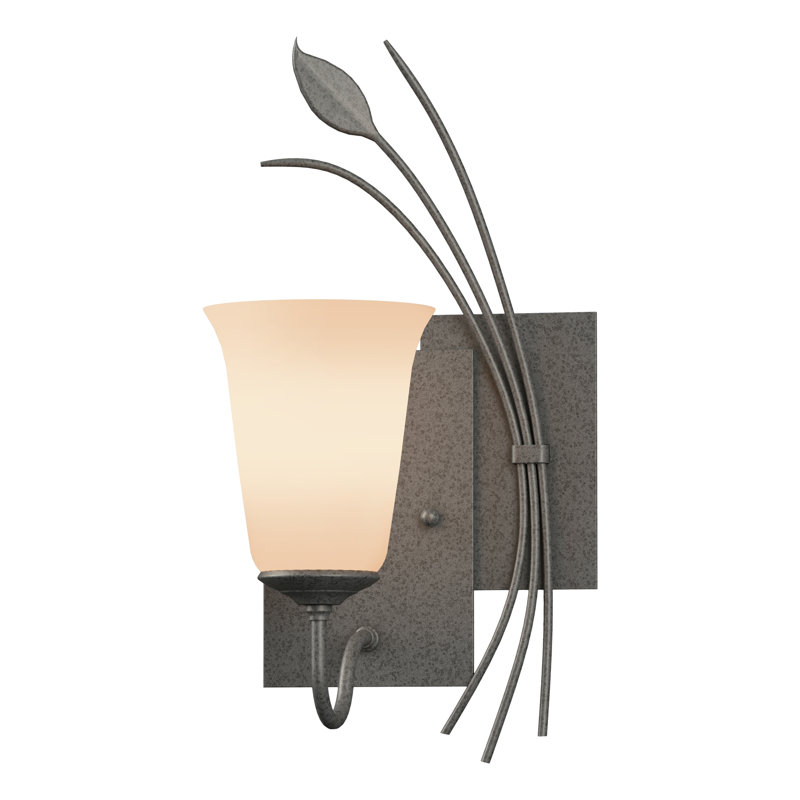 Leaf 1 - Light Dimmable Armed Sconce, Right, Natural Iron