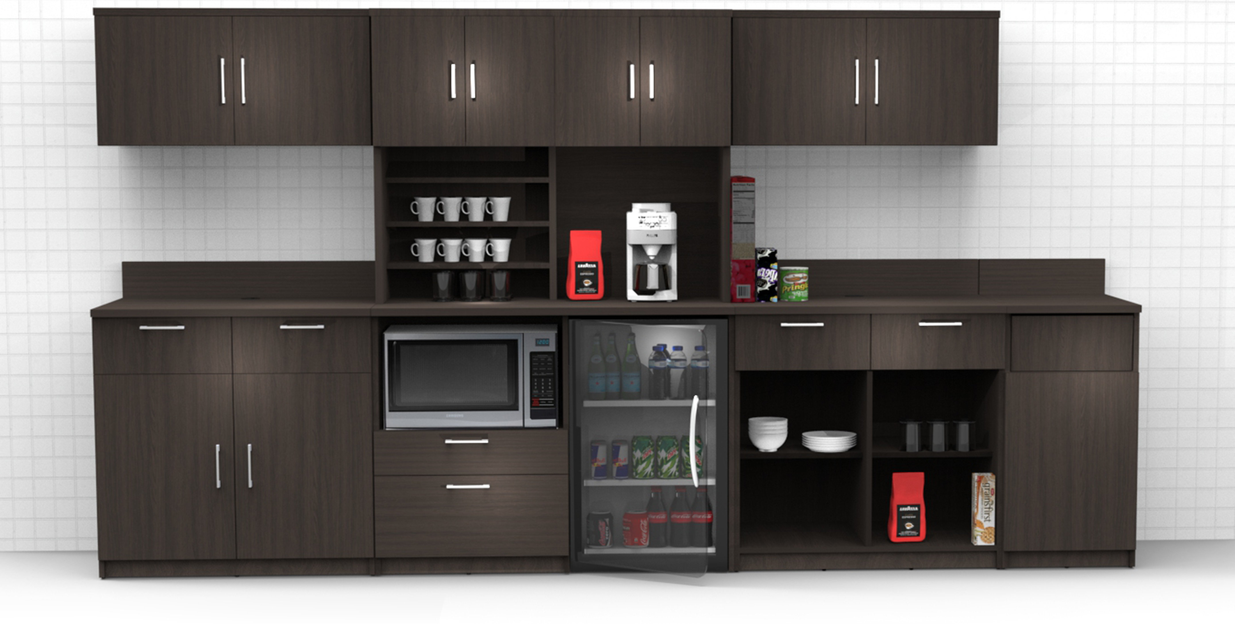 Breaktime Buffet Sideboard Kitchen Break Room Lunch Coffee Kitchenette ...