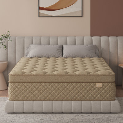 12'' Medium-Firm Hybrid Mattress in a Box – Cooling Gel Memory Foam & Individually Pocket Springs, Motion Isolation, Pressure Relief & Reinforced Edge Support