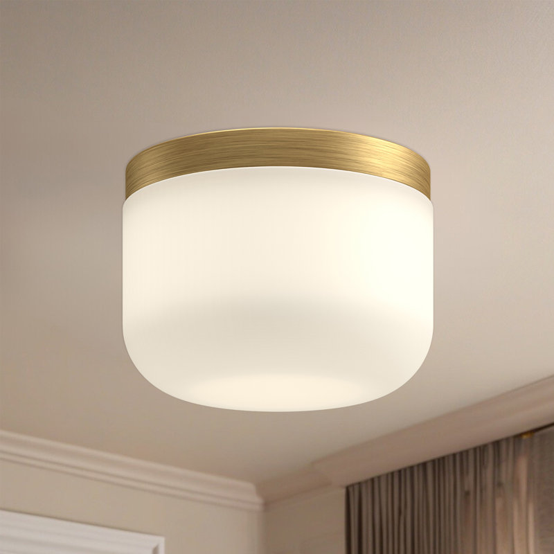 Mel 1 - Light LED Flush Mount, Brushed Gold