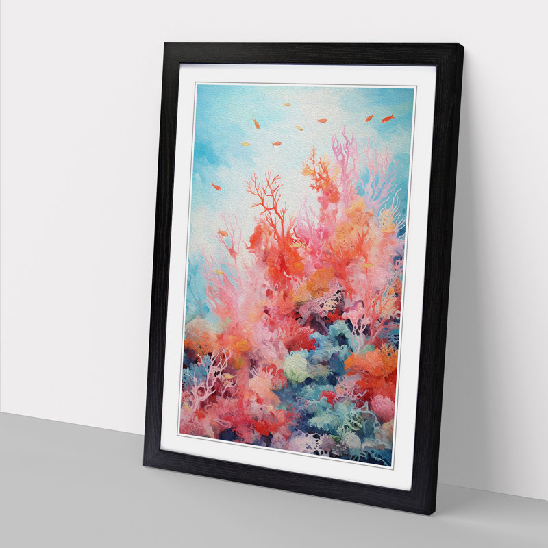 1 Piece Single Picture Frame Wall Art, 34cm H x 25cm W, Black Framed