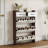 Shoe Cabinets, Modern Walnut Brown 3 Flip Doors 2 Drawers Large Storage Narrow MDF | Walnut Brown | Hallway-1057207877