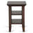 Acadian Solid Wood Transitional Square End Table with 2 Open Shelves-560243069-645222103