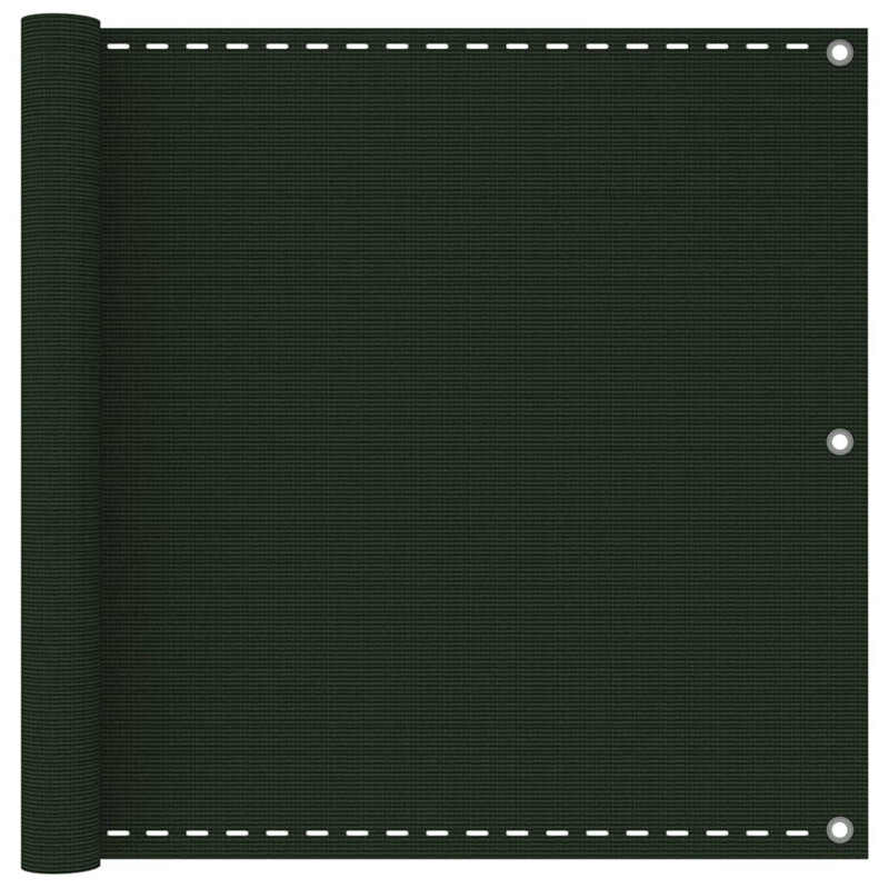 Écran de balcon en PEHD Vidaxl, Vert foncé, L 157,5 po x P 35,4 po