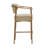 Upholstered Counter Stool with Metal Frame-118574584