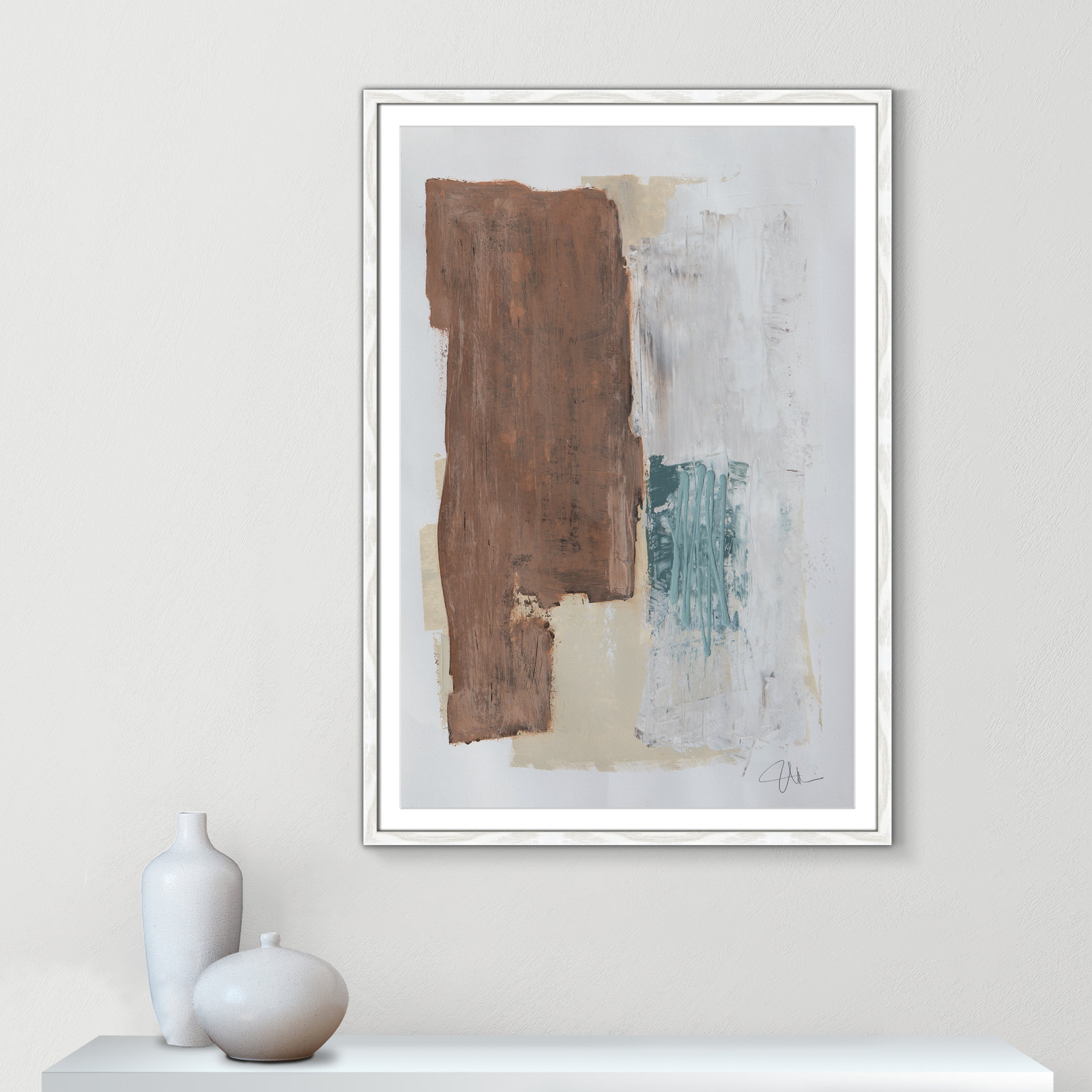 Rosena I Print, 41.5" H x 29.5" W x 0.75" D, White Framed