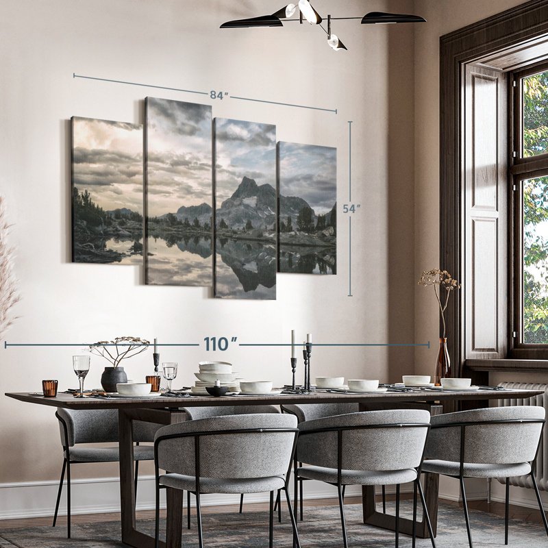 «Sierra Nevada At Sunset Wall Art», H 54 po x l 84 po x P 1,25 po