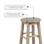 Tabouret de bar / comptoir en bois massif Bernistine-71099989-41425136