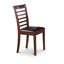 7 Piece Dining Room Furniture Set consists of a rectangular dining table and 6 Upholstered Chairs, Mahogany-1846487706-1801602109