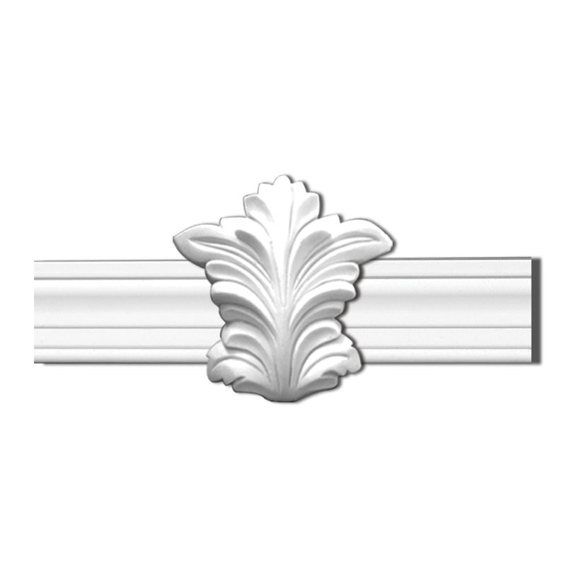 8-Foot White Polystyrene Wall Panel Moulding Set