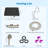 5-Spray Dual Filtered Rainfall Shower Head Combo, High Pressure 13'' Shower Head , With Pause Mode, 71'' Hose-119406546