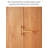 Nordic Solid Pine Wall-Hanging Style Storage Wardrobe