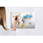 Magnetic Memo Board Whiteboard - 90 x 60 cm - With Marker and Magnets - Textual map of the world-1887732097