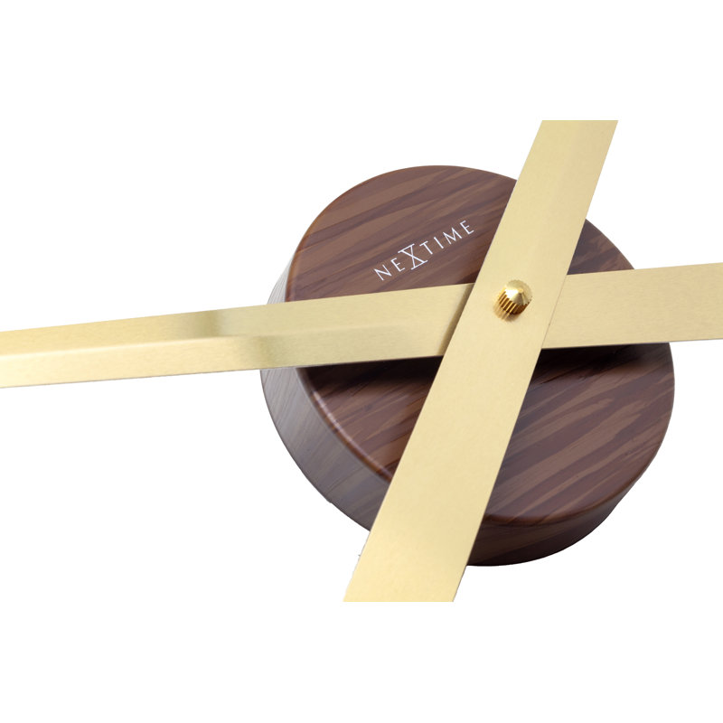 Horloge murale mains seulement, Grand (33,5"), Doré