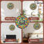 10" Round MDF Wall Clock with Silent Quartz Movement and No-Drill Hanging Hook