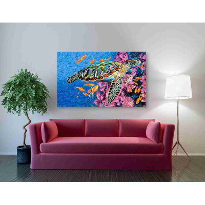 "Croisière le long II" par - impression sur toile tendue