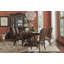 Chaise d'appoint en tissu touffeté brun Kade