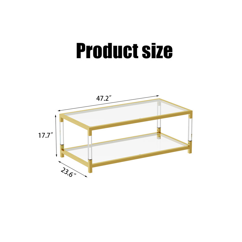 Table basse transparente