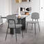 Chaise d'appoint en gris clair