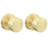 Gold Closet Door Knobs, Zinc-Alloy Brushed Gold Interior Passage Door Knobs, Brushed Brass Interior Doorknobs, Heavy Duty Round Indoor Satin Brass Doorknobs for Closet, Hallway, 1 Pack-134912838-134912836