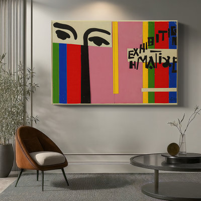 Maquette for Exhibition Poster (Exhibition H. Matisse)-Henri Matisse-Gallery Wrapped Canvas-c. 1953