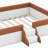 Upholstered Daybed Frame With Fence And Stairs-1697866051