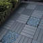 Paquet de 54 tuiles de terrasse en plastique emboîtables - Carré de 12 po x 12 po - Extérieur imperméable - Carreaux de terrasse de terrasse pour piscine - Installation facile - Matériau PP robuste - Capacité de charge élevée