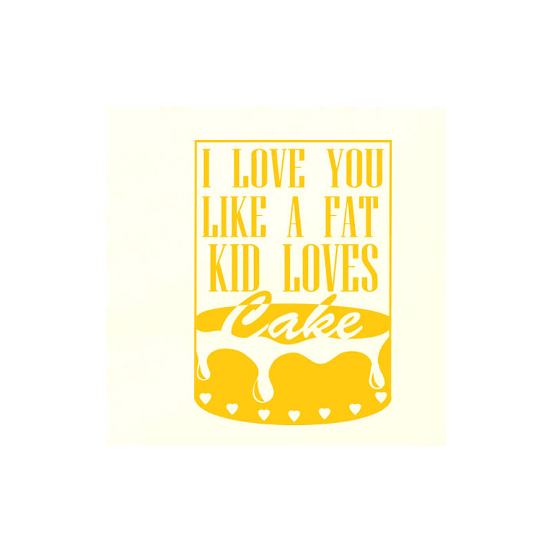 Non-Wall Damaging Wall Decal, Dark Yellow, Large