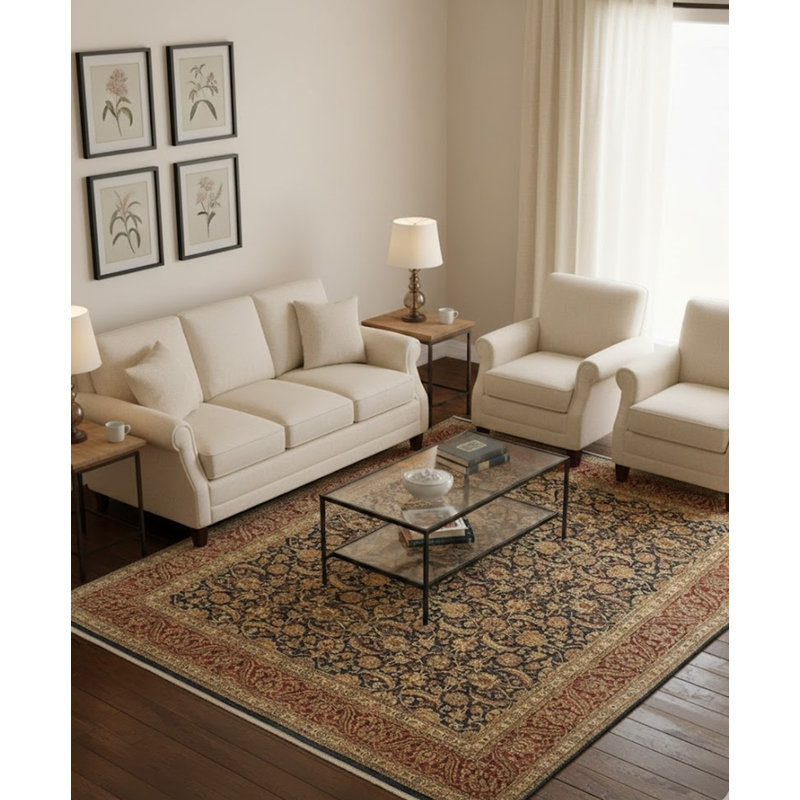 Wool Floral Indoor Rug