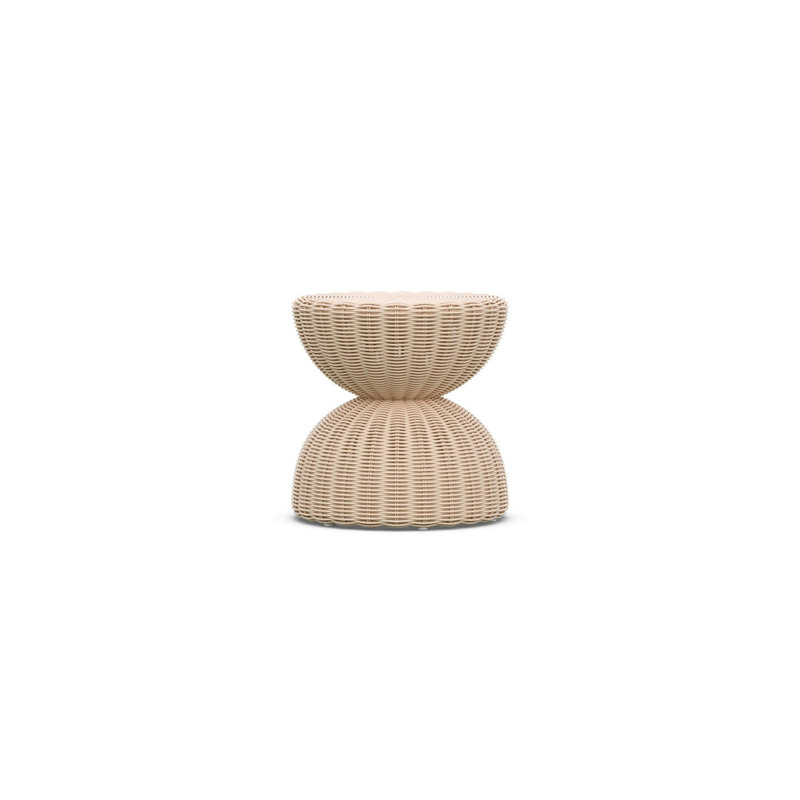 Cabo Wicker Side Table, Sand