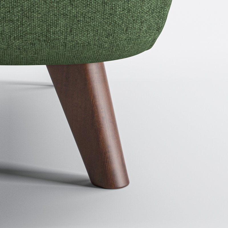 Chaise convertible rembourrée Jazariah, Vert