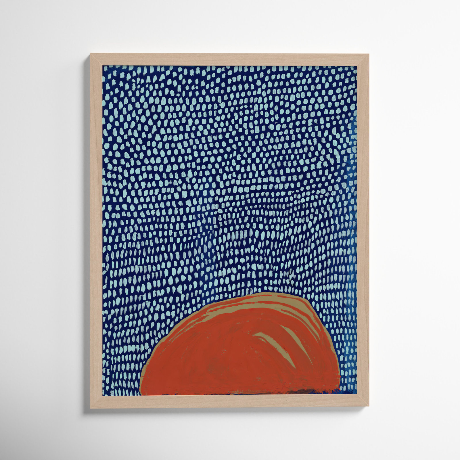 Starscape 5 by Andrea Stokes, Maple Wood Framed, 38" H x 30" W