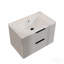 Meuble-lavabo de salle de bain 30 po avec lavabo en céramique - Meuble-lavabo flottant mural gris avec tiroirs, moderne