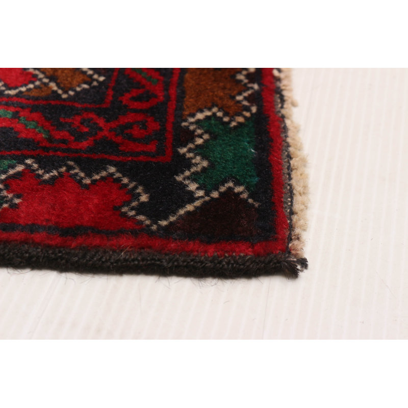 Tapis rectangulaire en laine nouvel âge de conception unique 3 pi 8 po x 6 pi 4 po marine foncé