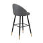 Chaise de bar en cuir Keliyah-148211008