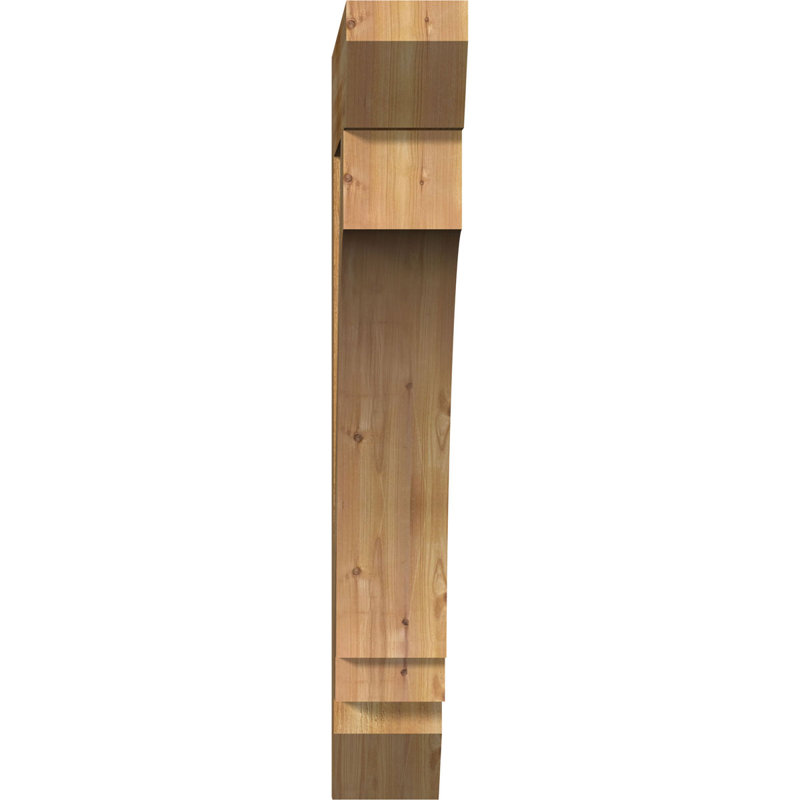 Support de scie brute à lattes impériales l 6 po x P 34 po x H 42 po, cèdre rouge de l'Ouest, Cèdre rouge