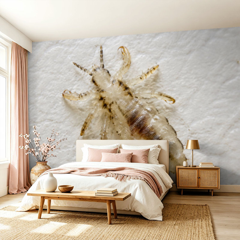 Papier peint adhésif peler et coller tête de pou 01 art mural auto-adhésif et amovible, 99.6" L x 144" W