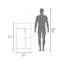 Armoire inférieure, 1 porte, 3 tablettes, 4 pieds, blanc