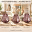Vase de table moderne en verre mauve 10 po Modern Art